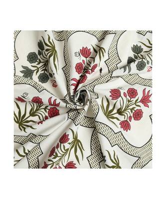 Rajasthani Traditional Jaipuri Pure Cotton King Size Double Bedsheet With 2 Pillow Covers Sets 3