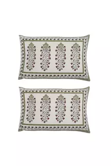 Rajasthani Traditional Jaipuri Pure Cotton King Size Double Bedsheet With 2 Pillow Covers Sets