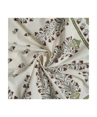 Rajasthani Traditional Jaipuri Pure Cotton King Size Double Bedsheet With 2 Pillow Covers Sets 3