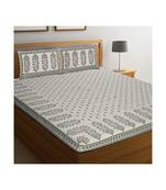 Rajasthani Traditional Jaipuri Pure Cotton King Size Double Bedsheet With 2 Pillow Covers Sets