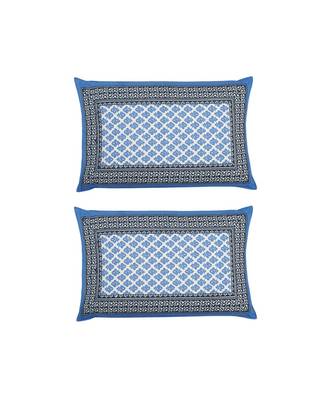 Rajasthani Traditional Jaipuri Pure Cotton King Size Double Bedsheet With 2 Pillow Covers Sets 2