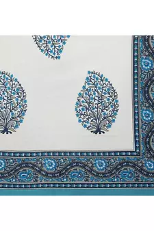 Rajasthani Traditional Jaipuri Pure Cotton King Size Double Bedsheet With 2 Pillow Covers Sets
