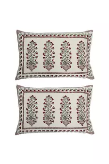 Rajasthani Traditional Jaipuri Pure Cotton King Size Double Bedsheet With 2 Pillow Covers Sets