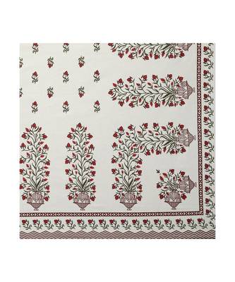 Rajasthani Traditional Jaipuri Pure Cotton King Size Double Bedsheet With 2 Pillow Covers Sets 4