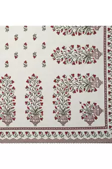 Rajasthani Traditional Jaipuri Pure Cotton King Size Double Bedsheet With 2 Pillow Covers Sets