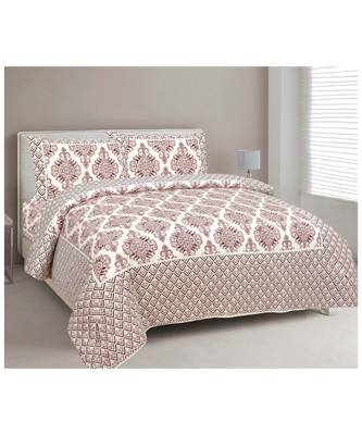 Rajasthani Traditional Jaipuri Pure Cotton King Size Double Bedsheet With 2 Pillow Covers Sets 1