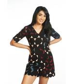 Moon Star Ajrakh Romper