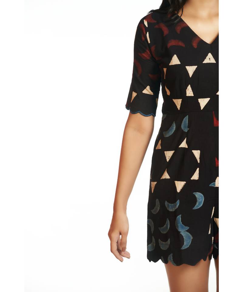 Moon Star Ajrakh Romper