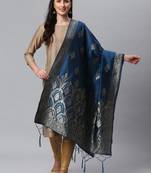 IndigoBlue Banarasi Silk Jacquard Woven Dupatta