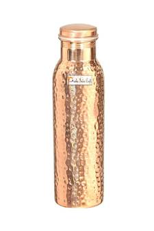 Pure Copper Water Bottle  Hammered Design 900 ML