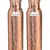 Pure Copper Bottle  Hammered Design  Capacity 900 ML  Set of 2