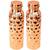 Pure Copper Water Bottle  Diamond Design  Capacity 900 ML  Set of 2