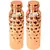 Pure Copper Water Bottle  Diamond Design  Capacity 900 ML  Set of 2