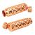 Pure Copper Water Bottle  Diamond Design  Capacity 900 ML  Set of 2