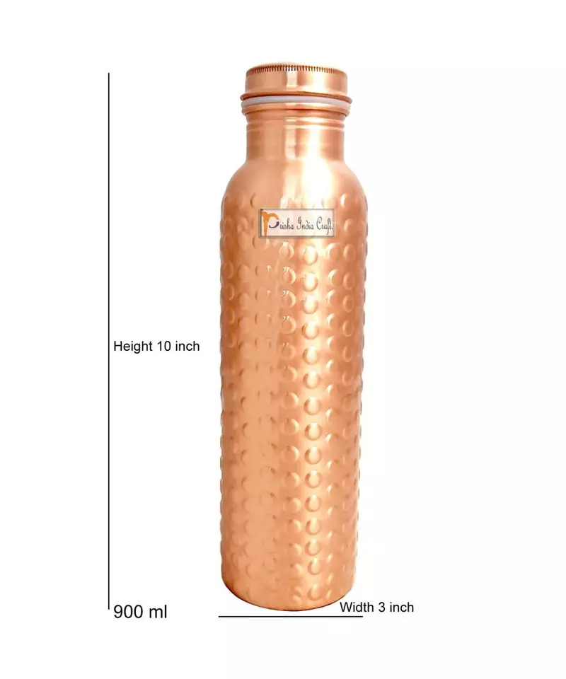 Pure Copper Bottle Capacity 900 M Set of 2