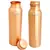 Matt Finish Lacqour Coated Anti Tarnished Joint Free New Designed Copper Bottle  Travel Essential  Drinkware