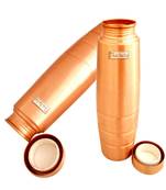 Copper Bottle with Grip 900 ML Set of 2