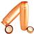 Copper Bottle with Grip 900 ML Set of 2