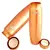 Copper Bottle with Grip 900 ML Set of 2