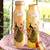 Peacock Design Copper Water Bottle  900 ML  Set of 2