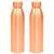Prisha India Copper Bottle Capacity 900 ML   Set of 2