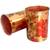 Pure Copper Water Bottle Digital Printed Flower Design  900 ML with 2 Tumbler Glass 300 ML  Drinkware Set