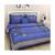 Blue Patta Kashmir Kali Bedsheet With Pillow Cover