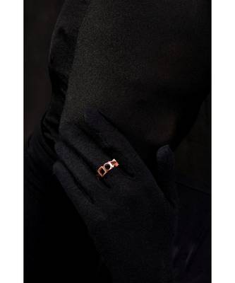 Ludic Rose Gold Modern Statement Ring 1
