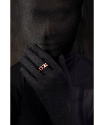 Ludic Rose Gold Modern Statement Ring 2