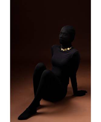 Nirvana Gold Bold Textured Choker 3