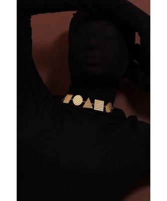 Nirvana Gold Bold Textured Choker 6