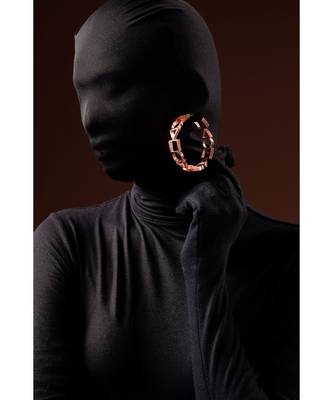 Ludic Rose Gold Bold Versatile Hoops - Big 1