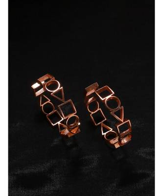Ludic Rose Gold Bold Versatile Hoops - Big 4