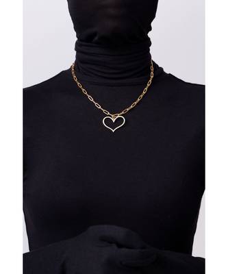 Happy Gold Heart Necklace 1