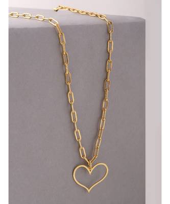 Happy Gold Heart Necklace 4