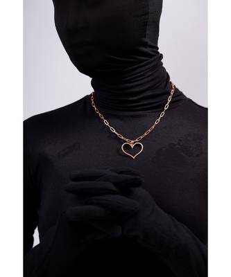 Happy Rose Gold Heart Necklace 1