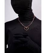 Happy Rose Gold Heart Necklace