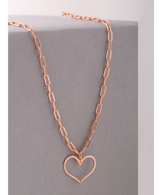 Happy Rose Gold Heart Necklace 2