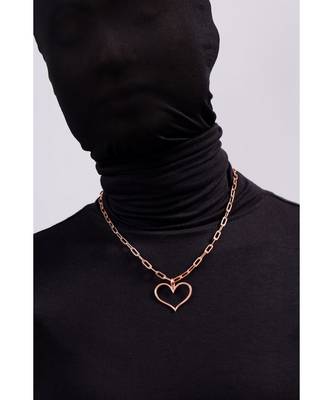 Happy Rose Gold Heart Necklace 6