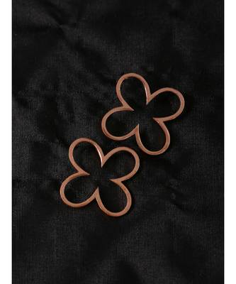Bud Rose Gold Minimal Earrings 4