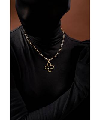 Bud Gold Minimal Necklace 1