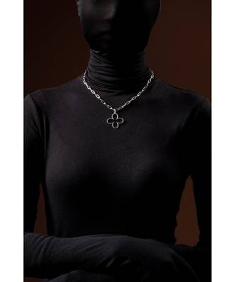 Bud Silver Minimal Necklace 2