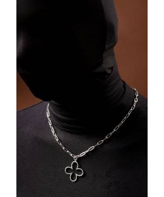 Bud Silver Minimal Necklace 3