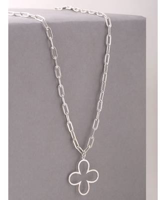 Bud Silver Minimal Necklace 4