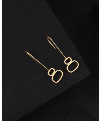 Pebble Gold Experimental Geometric Earrings 5