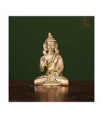 Golden Brass Buddha Statue