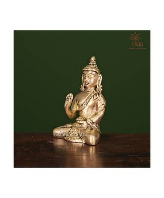 Golden Brass Buddha Statue 2