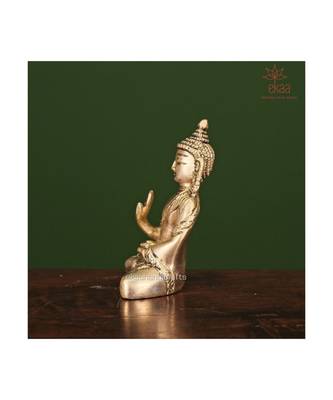 Golden Brass Buddha Statue 4