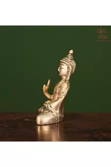 Golden Brass Buddha Statue