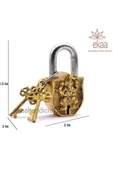 Brass Ganesh Design Antique lock